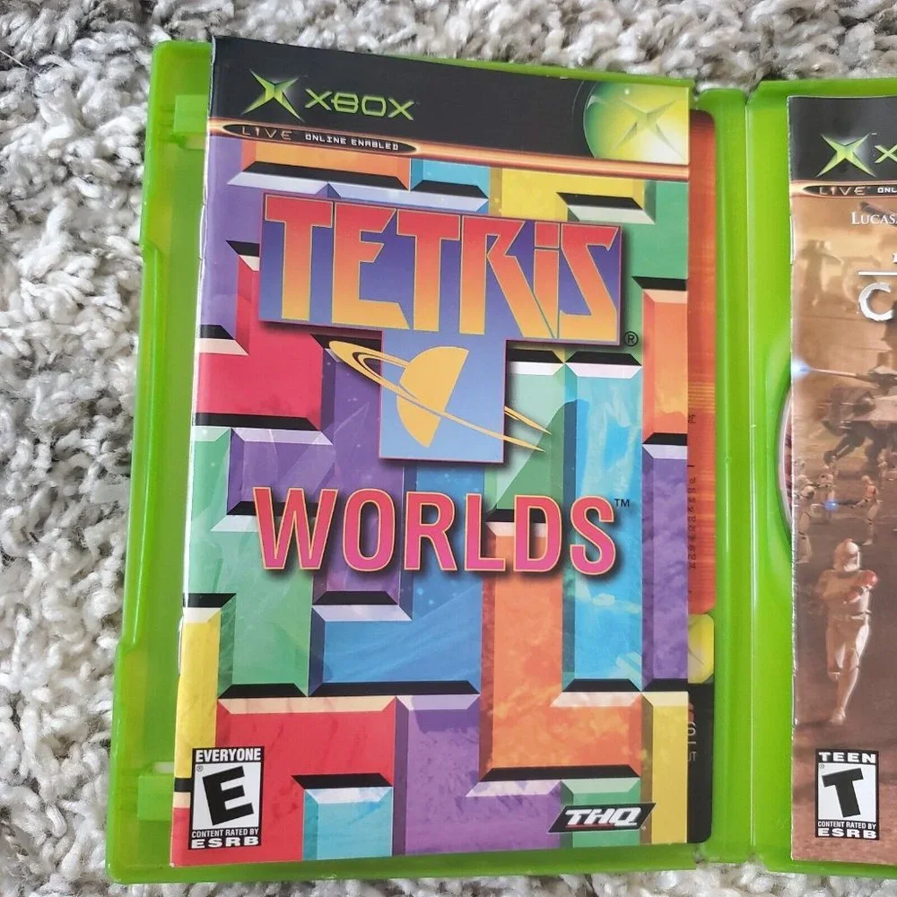 Star Wars: The Clone Wars / Tetris Worlds - 2-in-1 Original Xbox -100% Complete